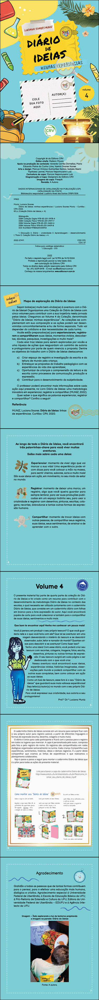 DIÁRIO DE IDEIAS<br> MINHAS EXPERIÊNCIAS - Vol 04 